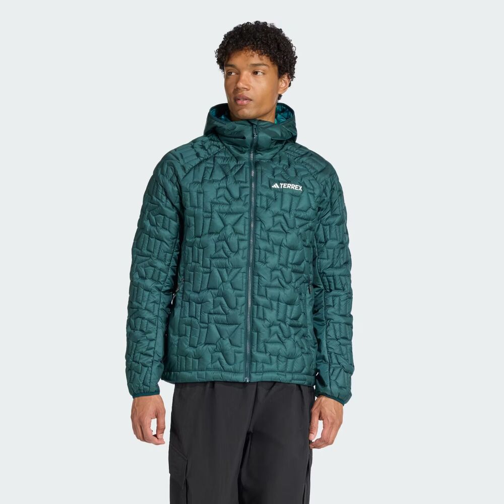 Adidas Terrex Xperior PrimaLoft Fill Insulated Hooded Jacket green Men L JL9744